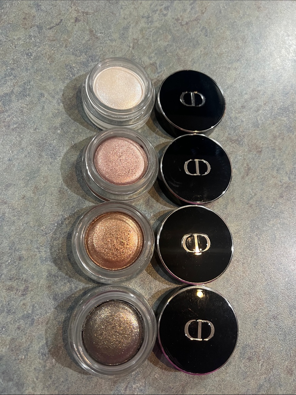 Dior Metallic Cream Eyeshadow x4- used few times